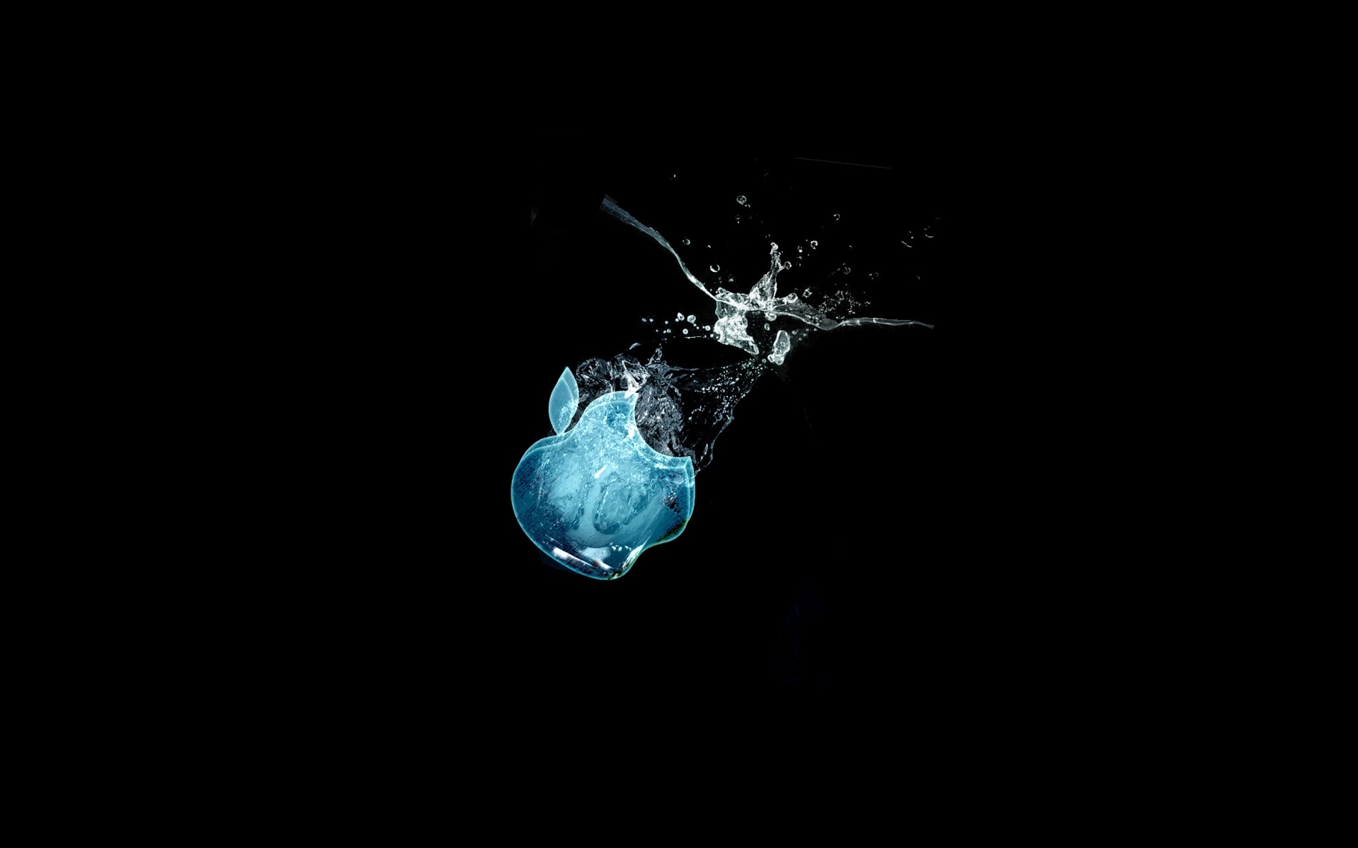 apple splash chute mouvement eau sous-marin bulle boisson vague liquide humide logo apple logo apple design design créatif technicien