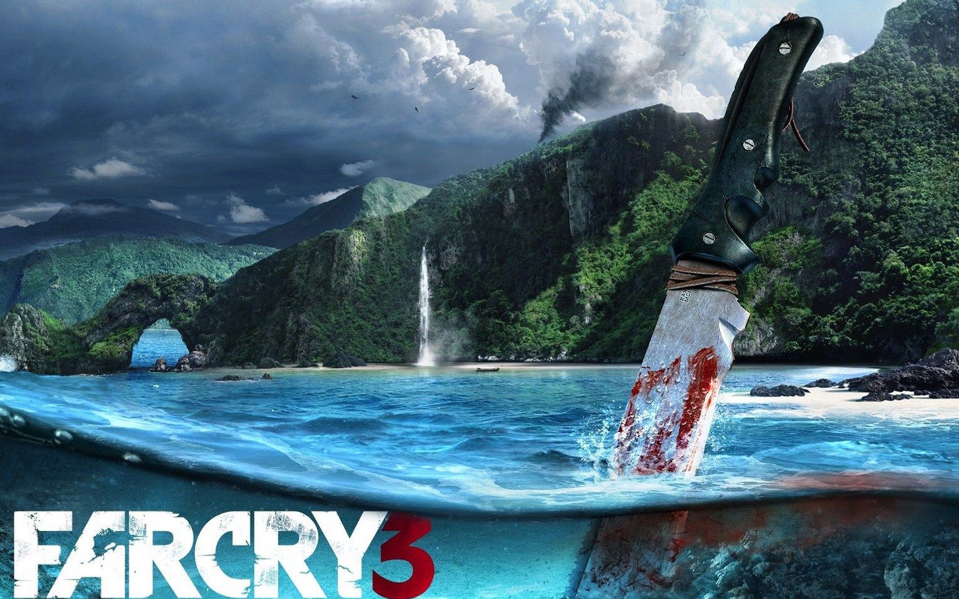 far cry water nature travel summer outdoors turquoise sky tropical recreation wet idyllic relaxation knife ocean mountain