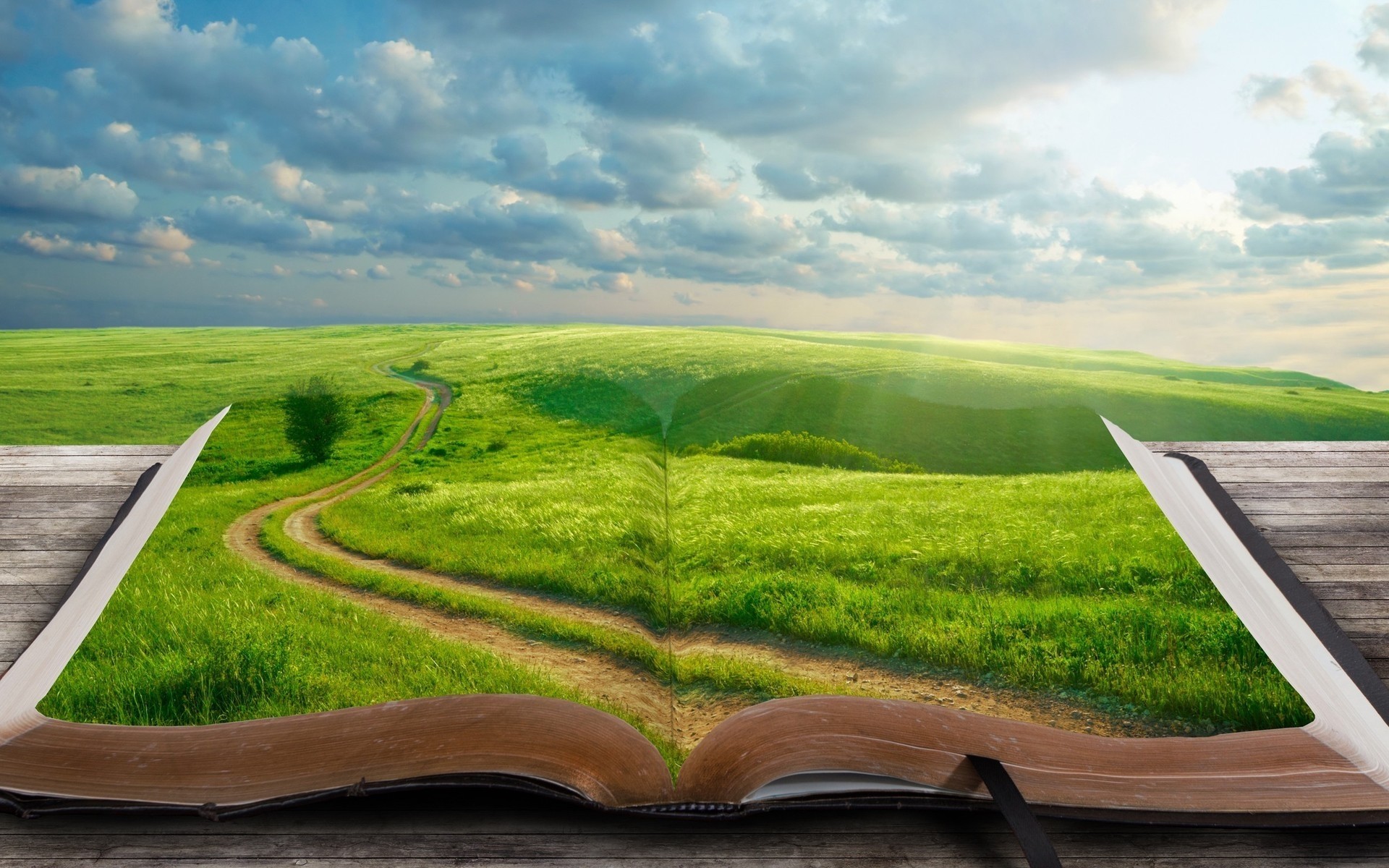 fantasy grass landscape road field guidance sky travel hayfield summer nature rural lawn agriculture countryside outdoors cloud country sight grassland book roads