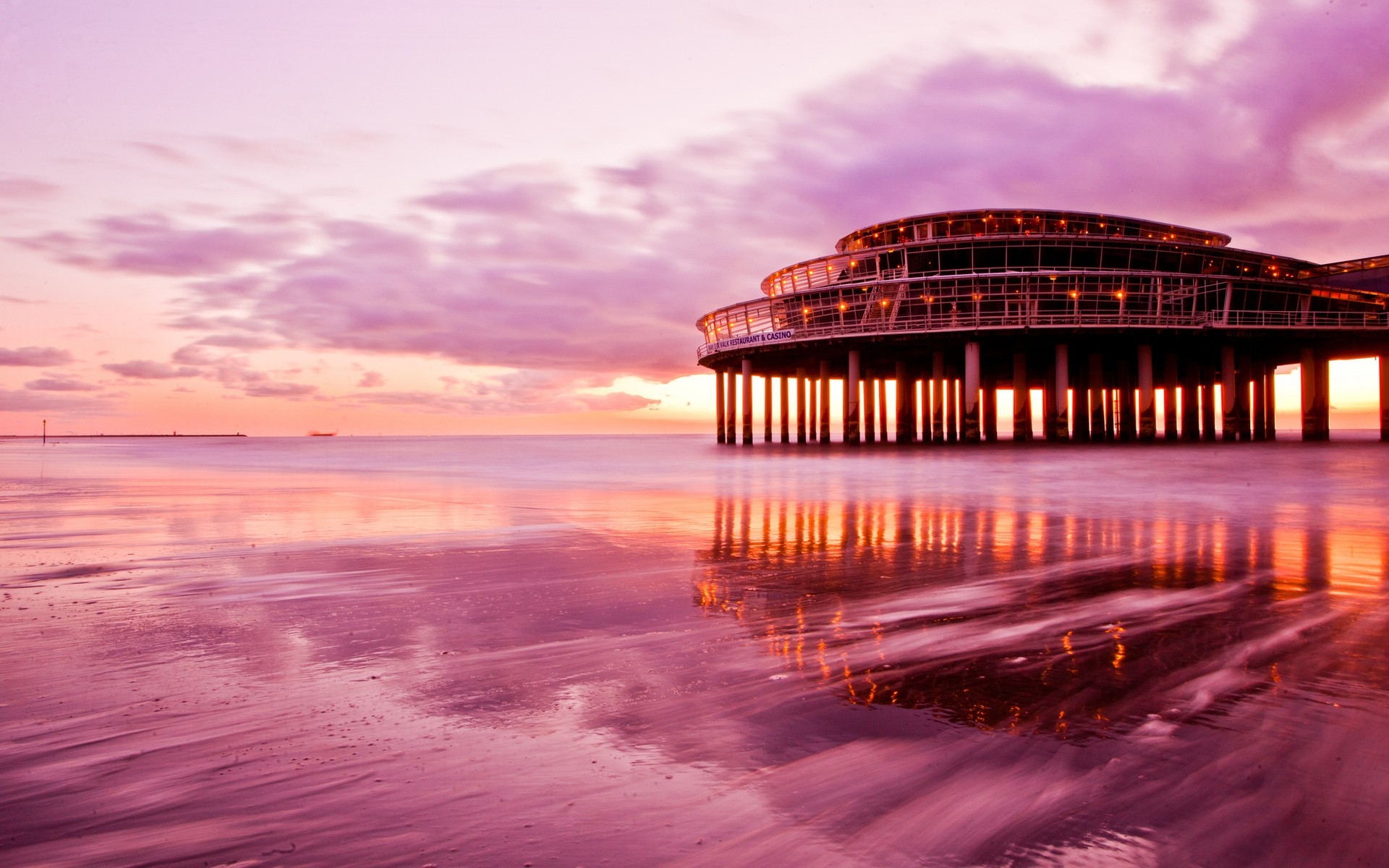 landscapes sunset water dawn dusk evening sea travel sky ocean beach pier outdoors reflection landscape building restaurant