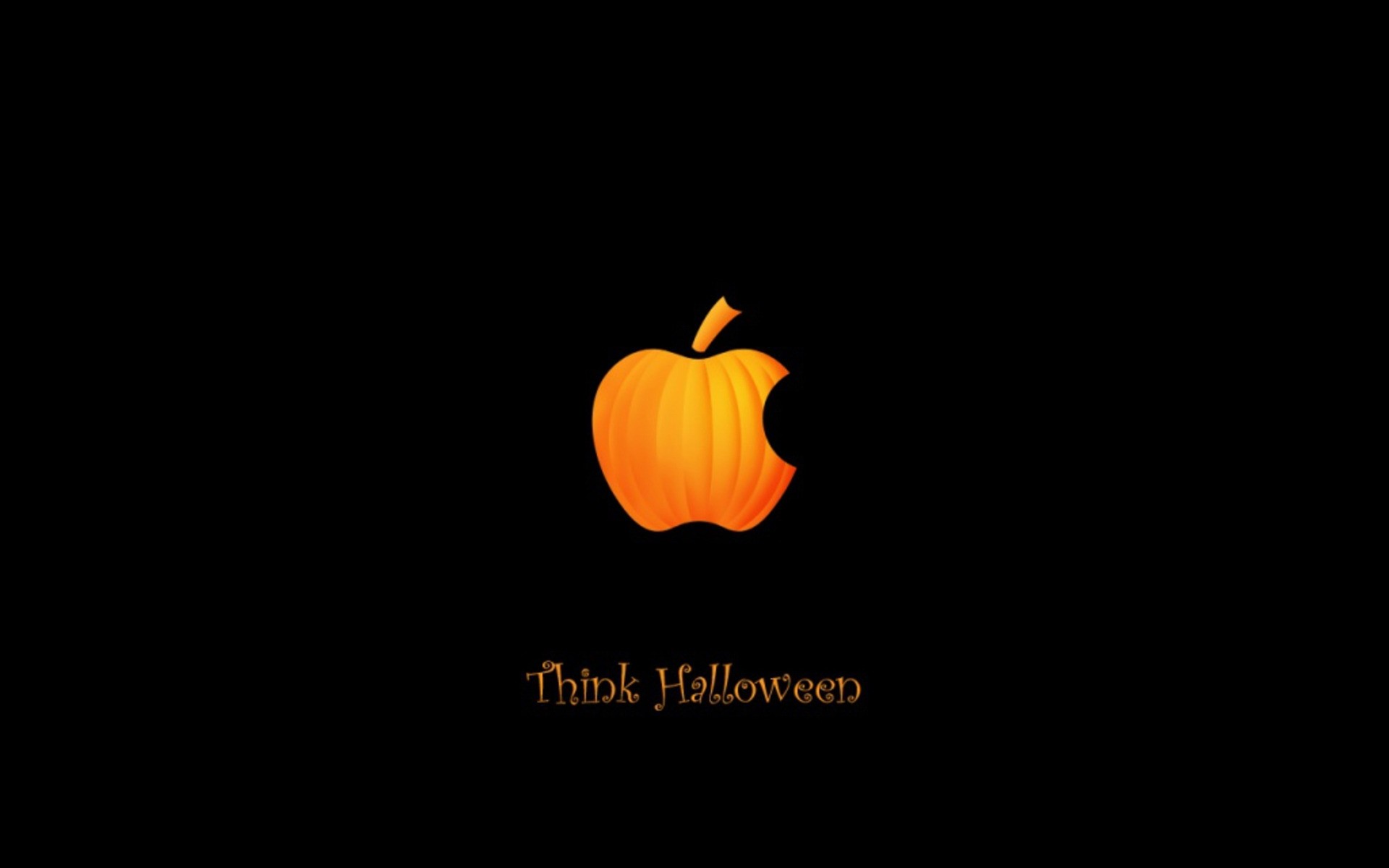 apple scuro luna luminoso halloween zucca per iphone ipad per ipod logo apple