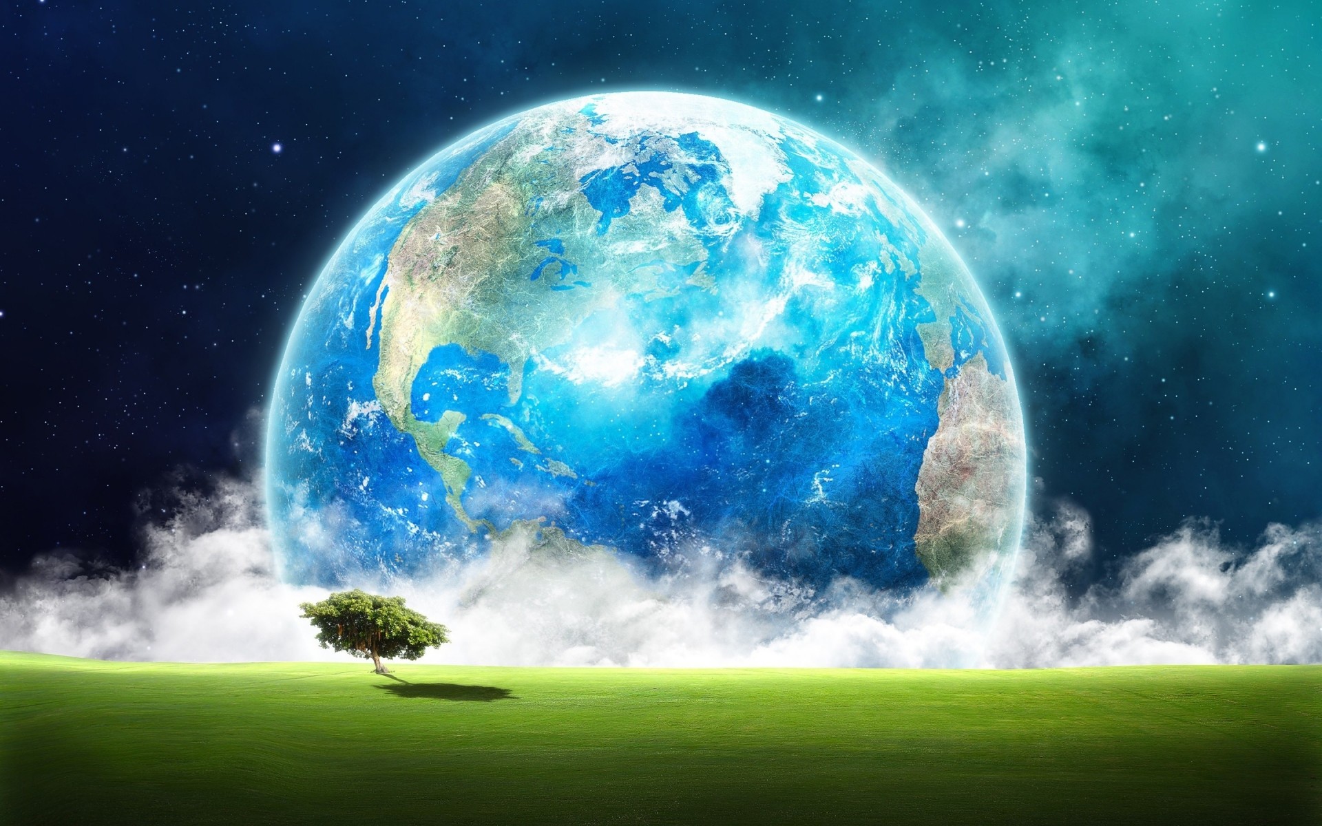 landscapes planet ball-shaped universe astronomy sky space sphere spherical ball moon atmosphere science desktop environment landscape tree green world space planet