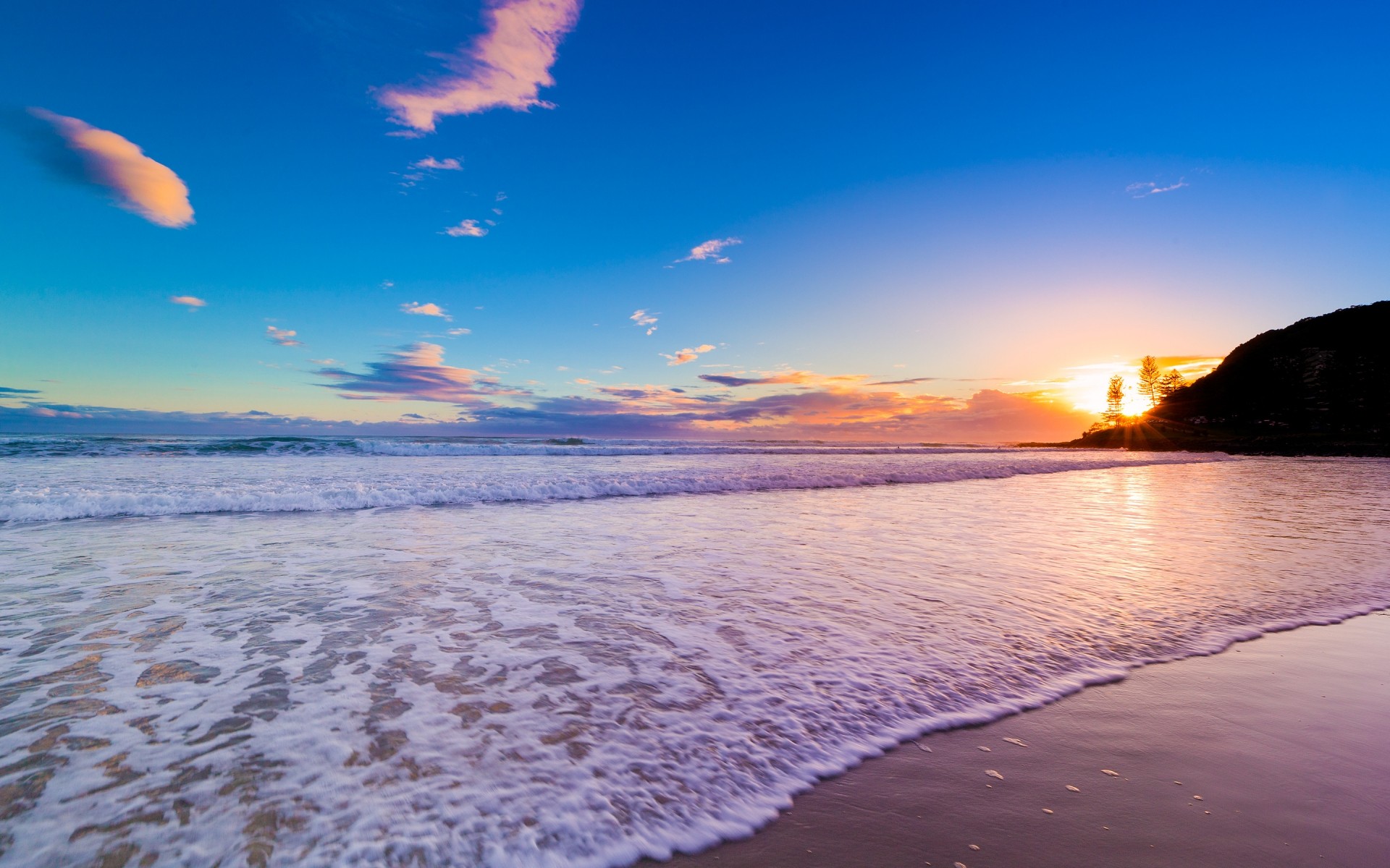 australien sonnenuntergang strand wasser sonne sand dämmerung ozean meer meer himmel dämmerung natur gutes wetter sommer reisen landschaft abend landschaft wellen