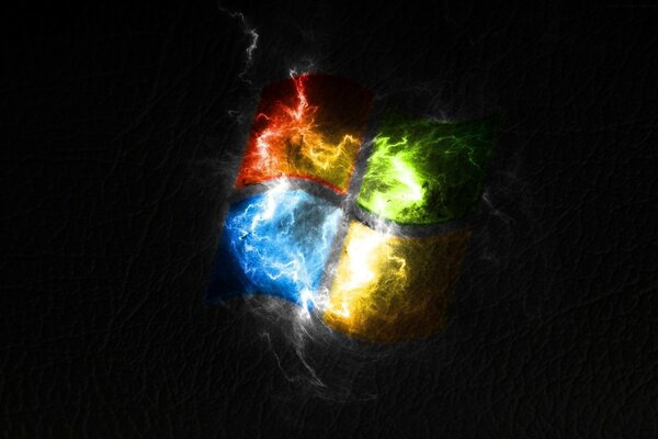 A flaming element on a dark background