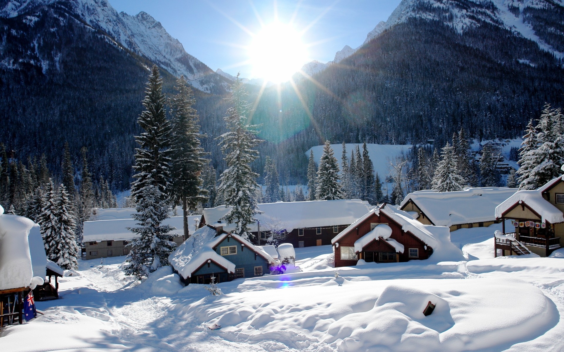 kış kar soğuk dağlar tesis dağ evi karlı kulübe snowboard alp donmuş buz kayak merkezi kayakçı kereste evergreen spor toz doğal sezon arka plan evler evler