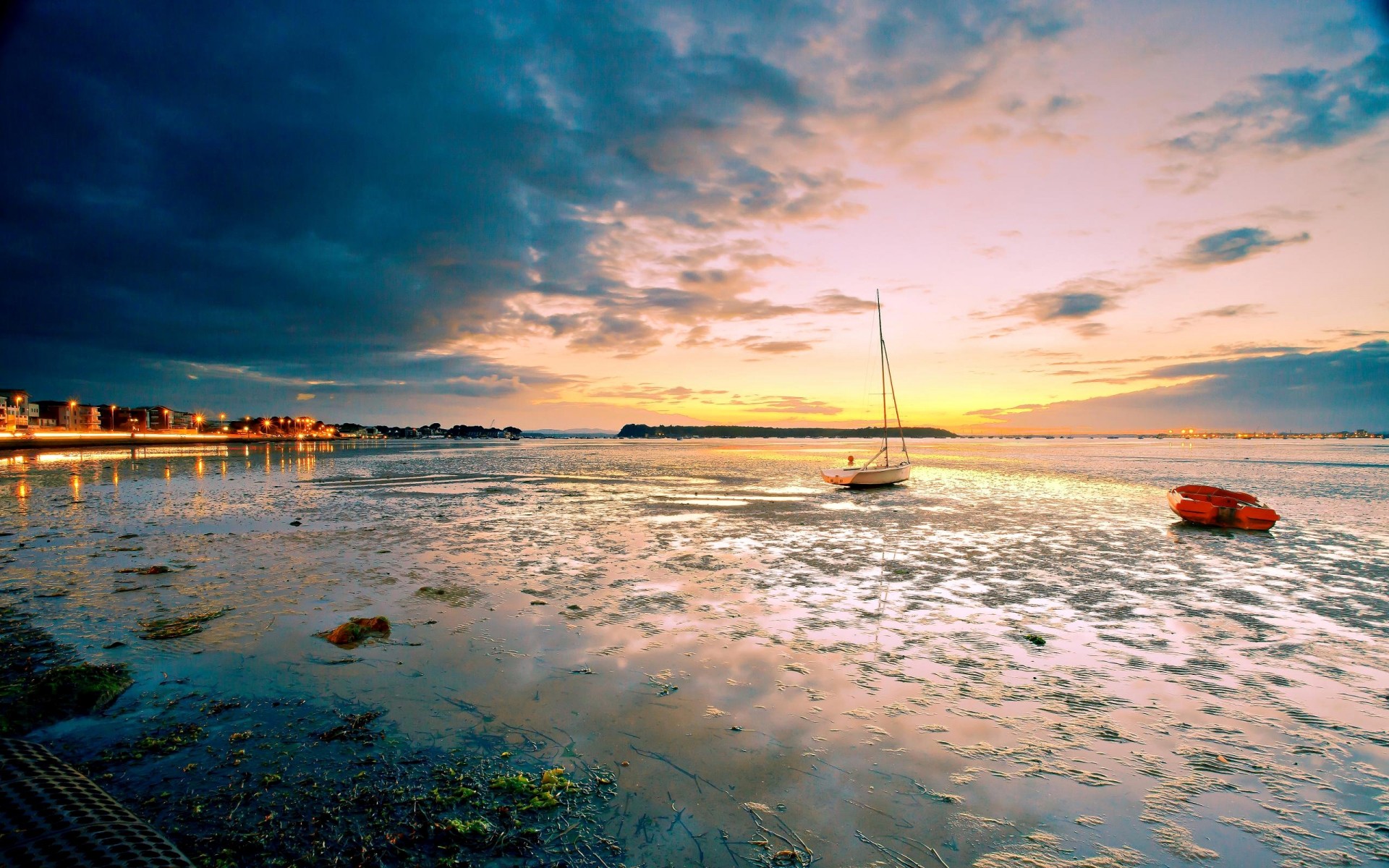 landschaft wasser strand sonnenuntergang meer ozean meer reisen landschaft dämmerung sonne himmel sand landschaft dämmerung boot abend insel sommer bucht see nacht