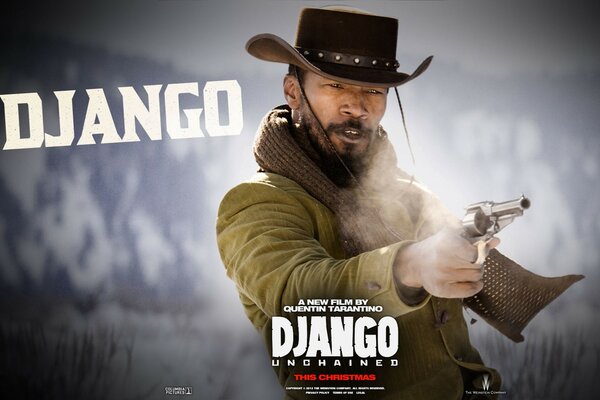 Cartel de la película. Django liberado. Uno contra todos