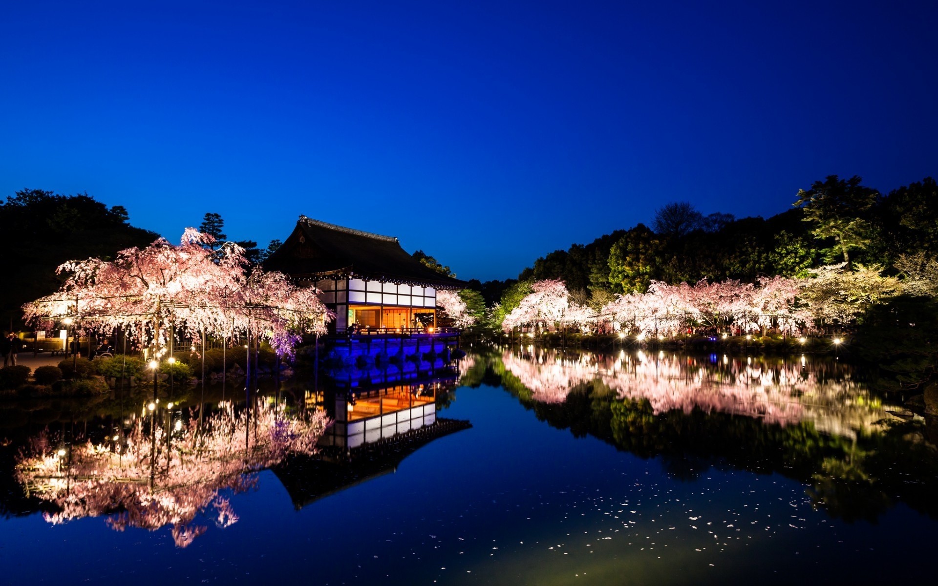 japan water reflection lake travel sky outdoors architecture city landscape nature river tree kyoto background