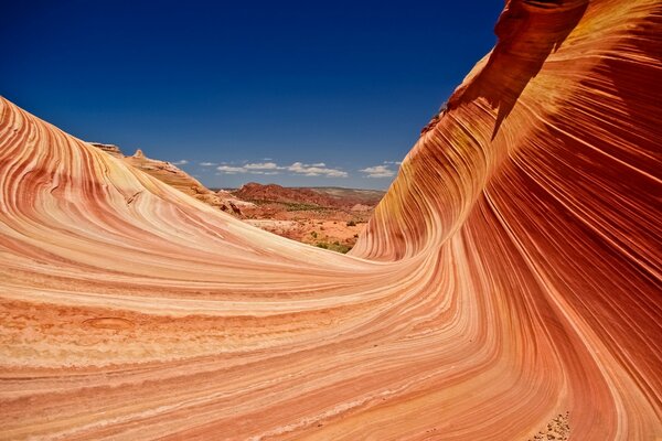 Canyon di sabbia nel deserto