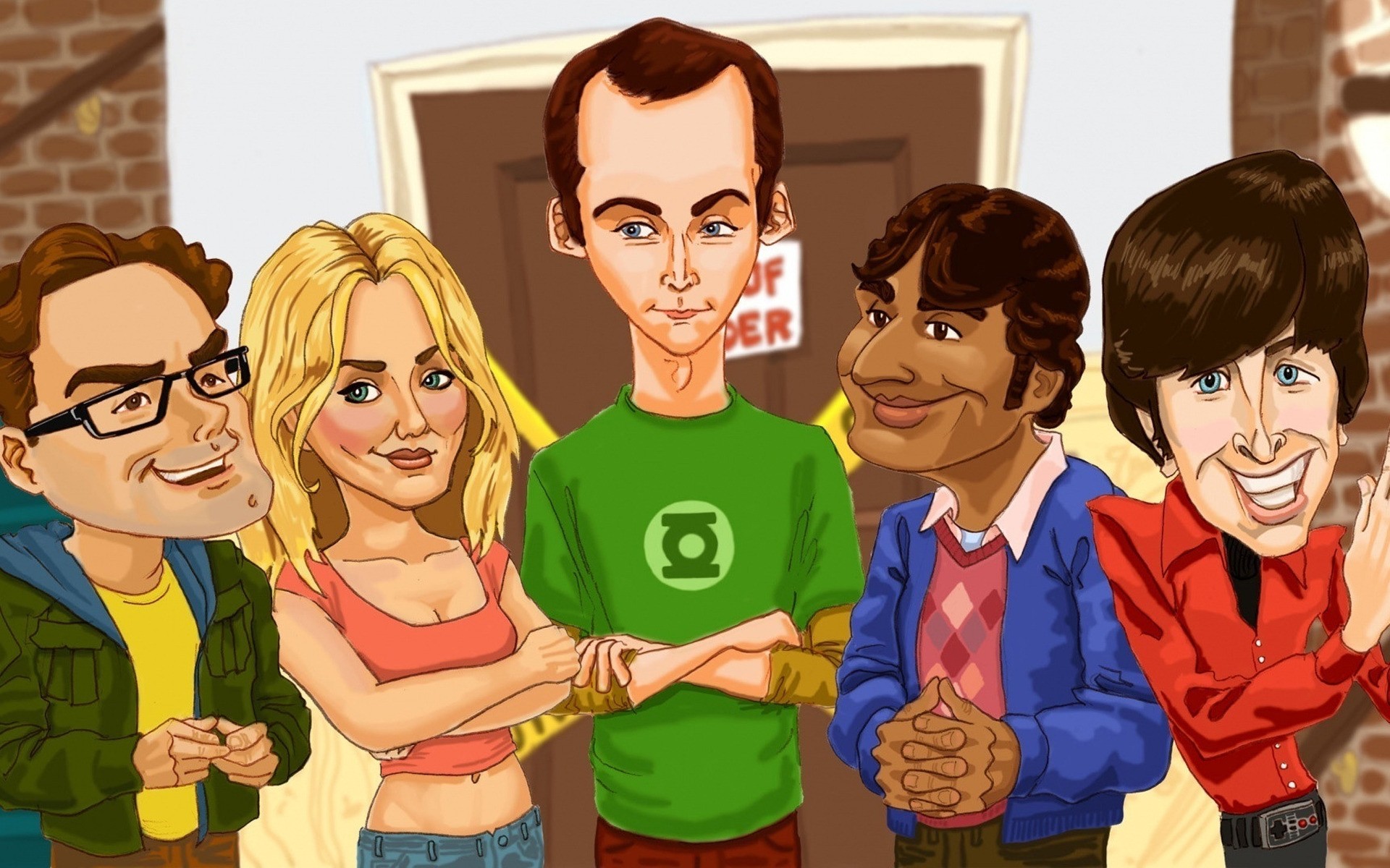 serie tv donna ragazza adulto bella giovane uomo uomo divertente illustrazione bambino ritratto sitcom divertente sheldon geek