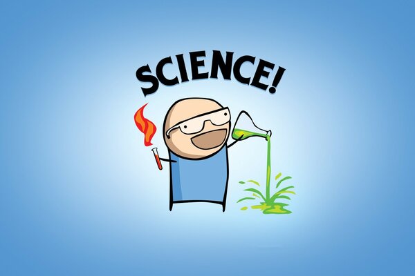 Science experiments test tube knowledge discovery desktop wallpaper