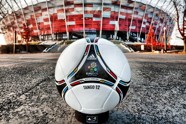 Soccer ball in the football championship