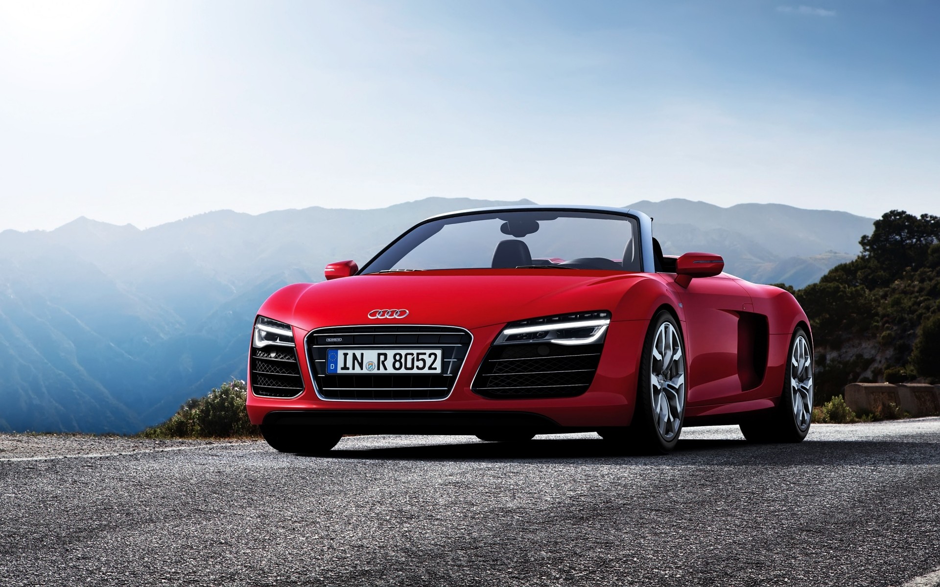 audi auto auto asfalto sistema di trasporto marciapiede nigella fretta strada unità audi r8 audi r8 spider