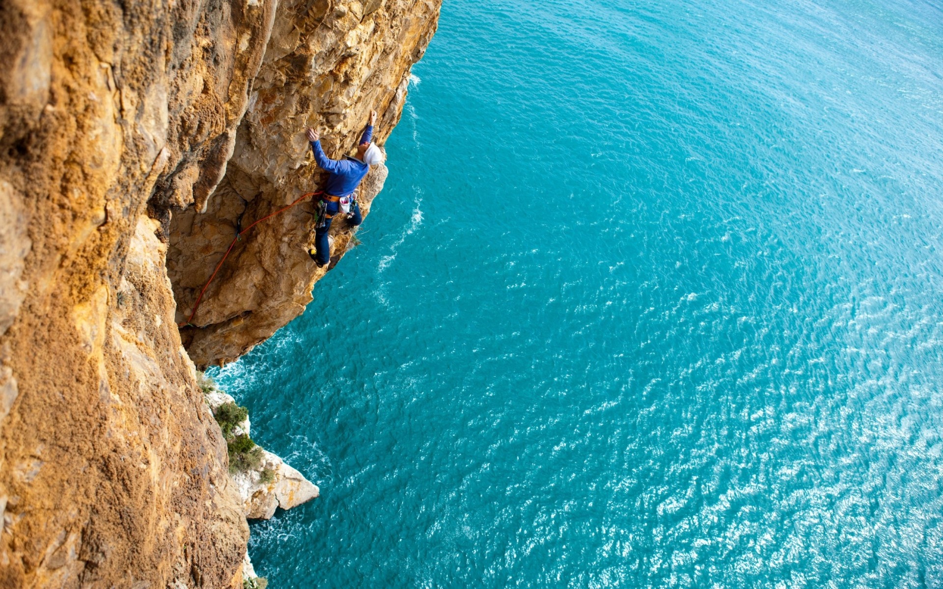 arrampicata acqua viaggi vacanza mare estate oceano natura turchese tropicale vacanza vacanza mare spiaggia nuoto all aperto isola paesaggio scalatore sfondo