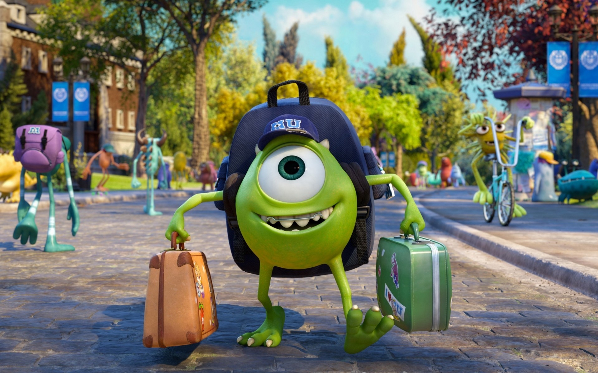 movies street fun road child city disney pixar monsters university film