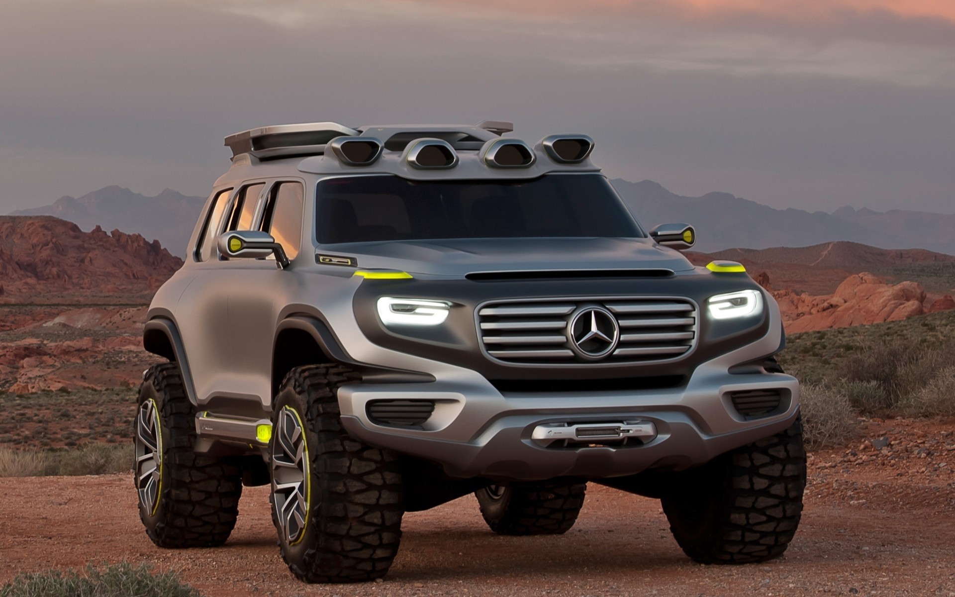 mercedes-benz vehicle desert car travel transportation system sky soil adventure outdoors mercedes benz concept