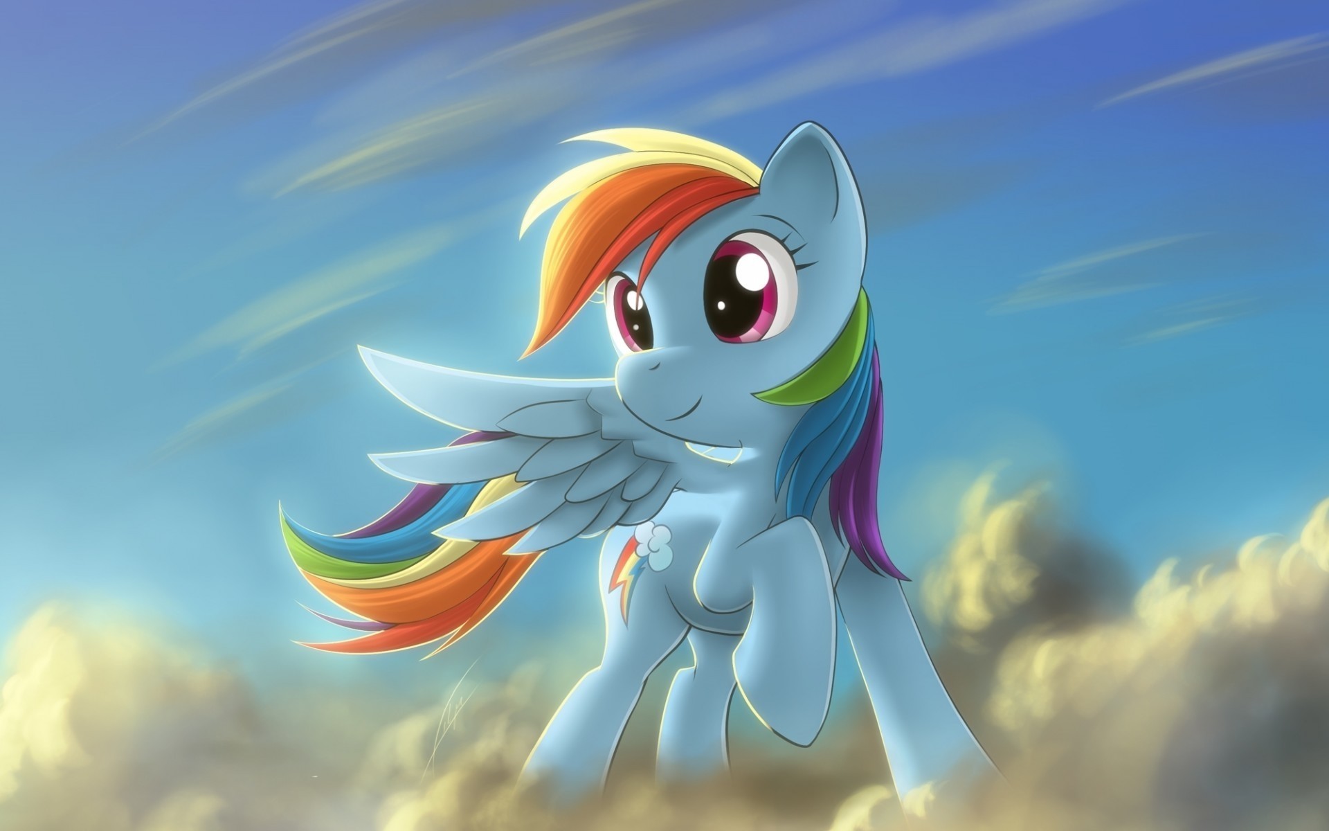 tv series illustration nature water sky desktop graphic animal color ponies rainbow dash obloka