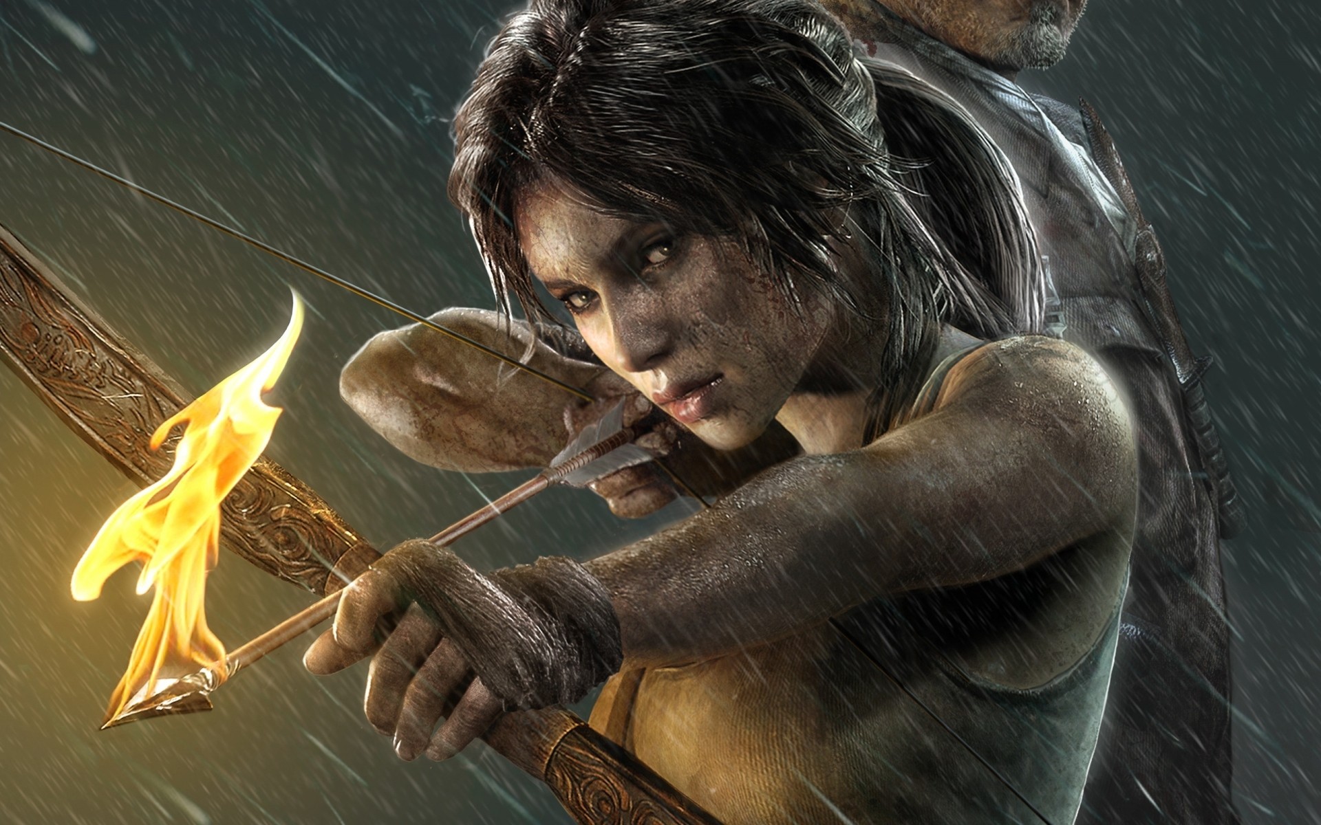 other games tehlike bir kadın duman yetişkin alev portre adam karanlık lara croft ateş kemeri ateş okları