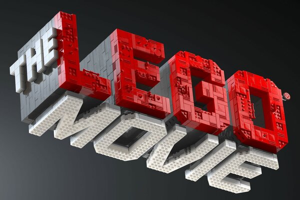 Design del titolo del film con logo LEGO