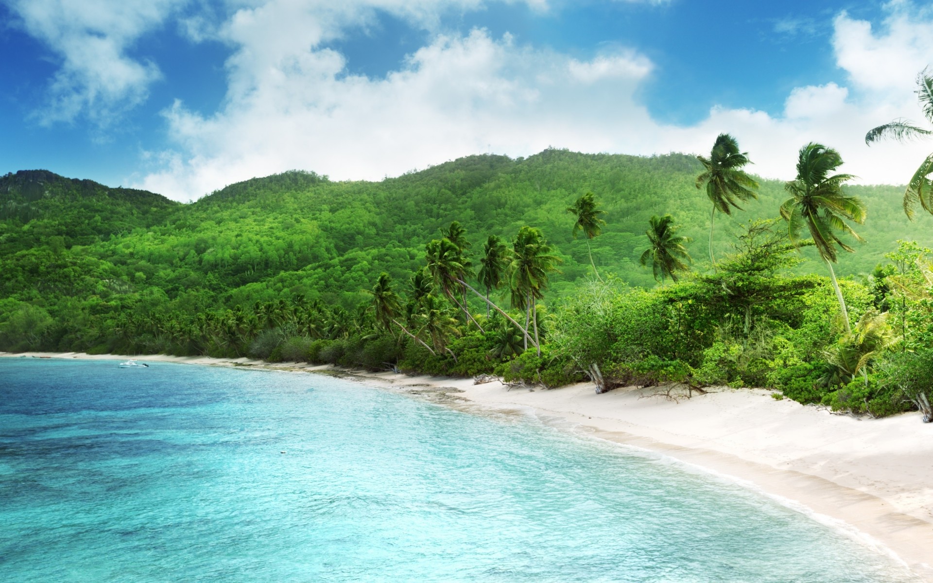 paesaggio tropicale paradiso acqua turchese spiaggia estate isola viaggi idillio mare vacanza natura esotico laguna paesaggio sabbia oceano albero baia sole mare cielo blu palme