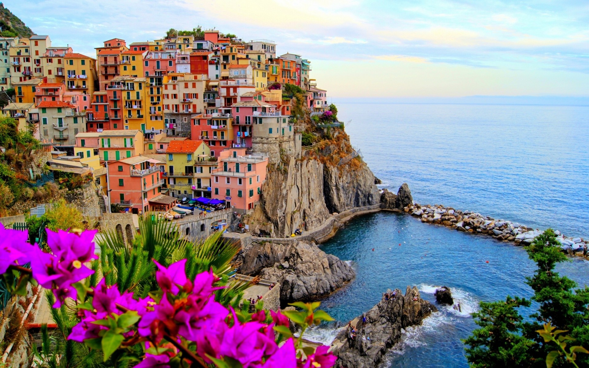 italy travel water sea seashore architecture outdoors summer nature sky beach ocean landscape tourism monterosso italy