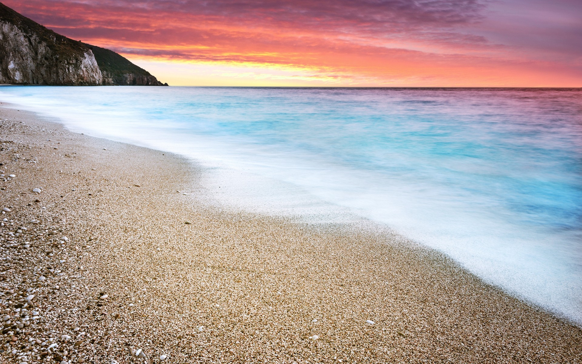 sommer strand sand meer wasser meer reisen ozean natur landschaft landschaft sonne himmel brandung ufer gutes wetter sonnenuntergang welle inseln tropisch