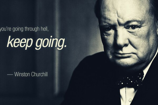 Winston Churchill y su cita