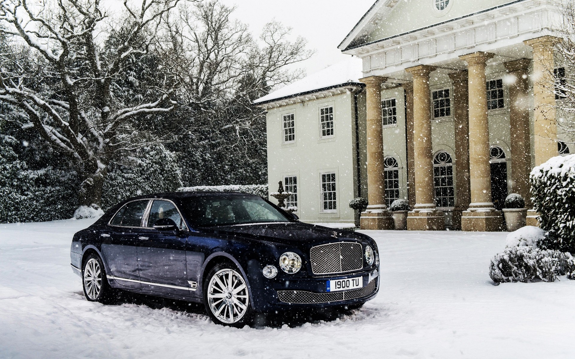 bentley kış kar araba açık havada araba seyahat bentley mulsanne s