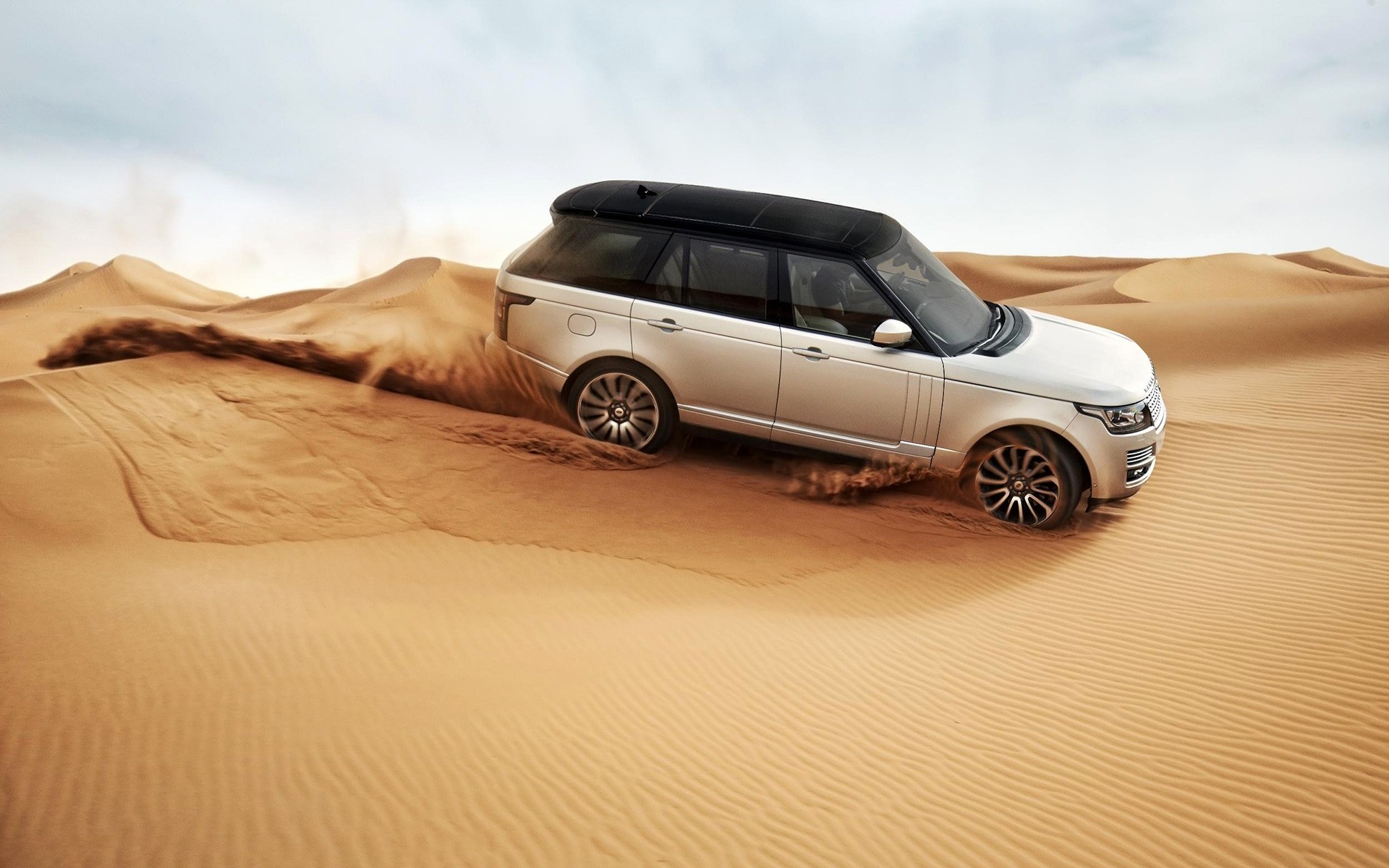 range rover voiture voiture voyage coucher de soleil sable plage à l extérieur ciel