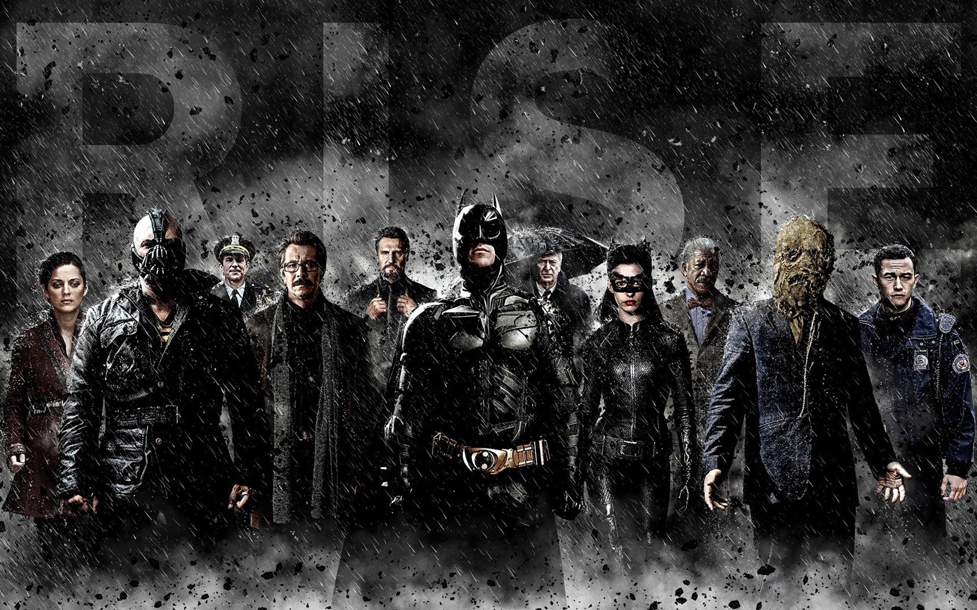 The Dark Knight Rises Cast Phone Wallpapers