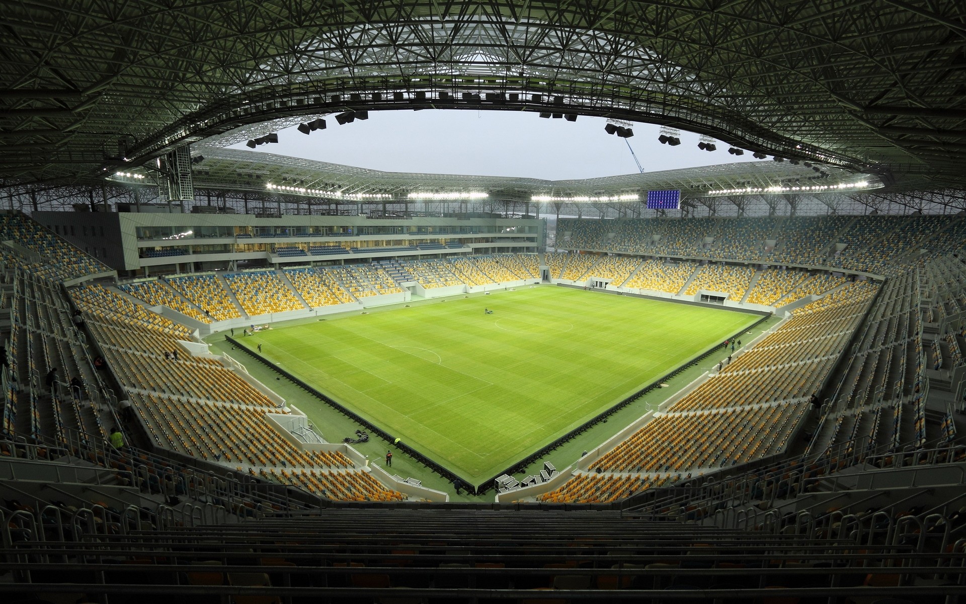 futebol estádio futebol competição tribuna arquibancadas fã de esportes vazio bola beisebol jogos jogo ao ar livre lugar viagens arquitetura campo rugby grama verde