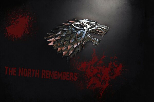 Illustration des Stark-Emblems und ihres Mottos