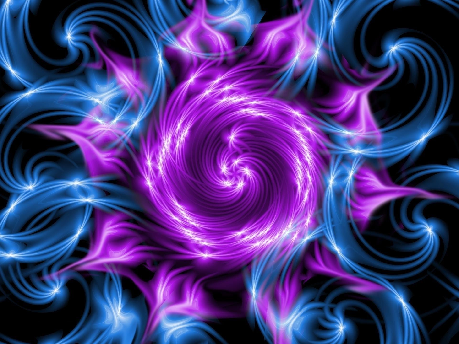 Purple Fractal - Phone wallpapers