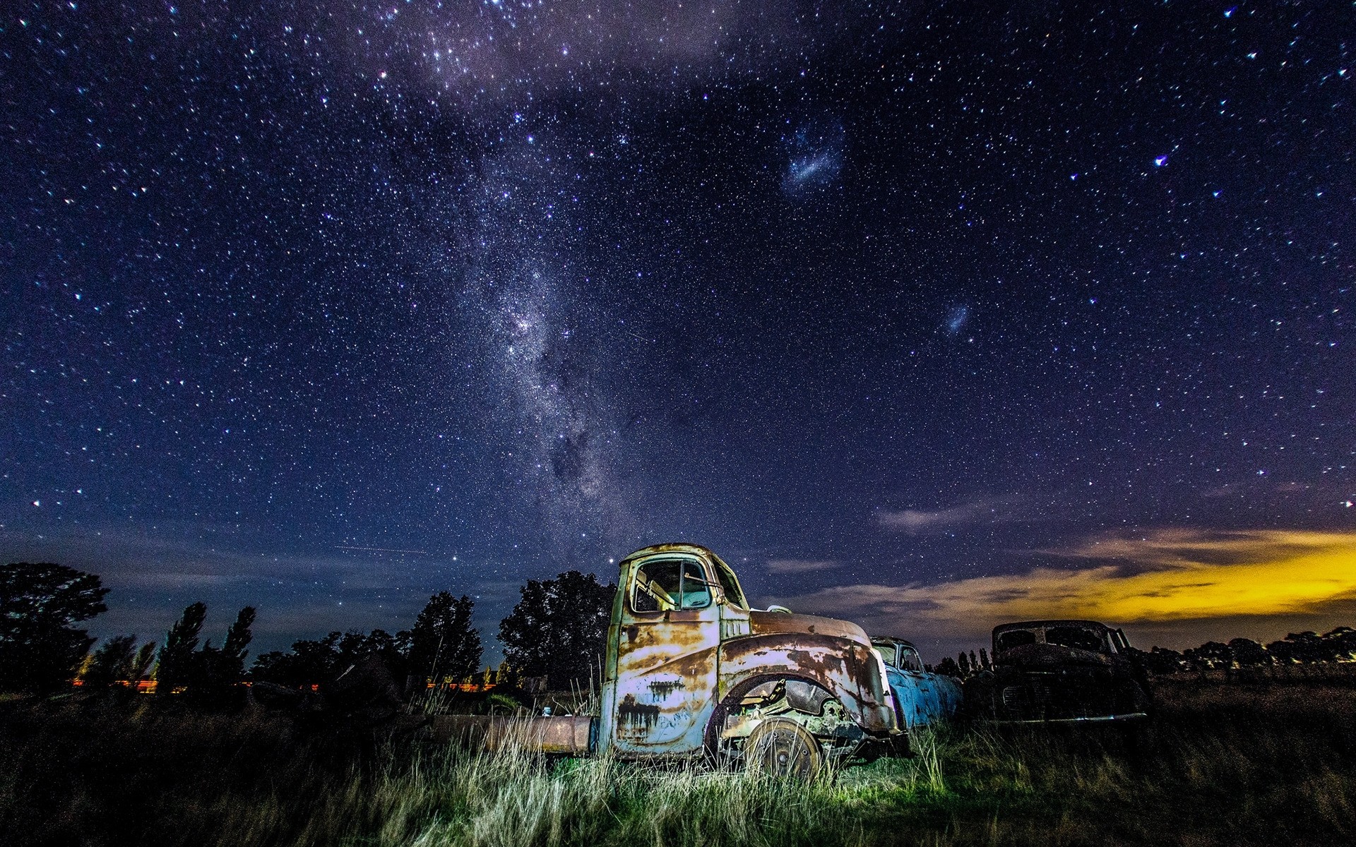 paisagem lua astronomia galáxia céu exploração espaço planetas paisagem escuro luz ciência noite