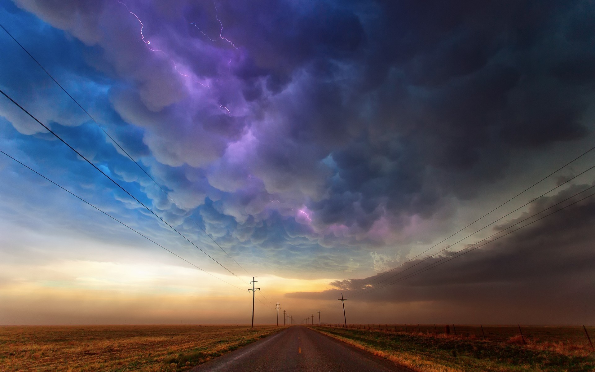 united states sunset sky landscape nature sun dawn road cloud storm dramatic light dusk evening color horizon weather fair weather travel texas usa