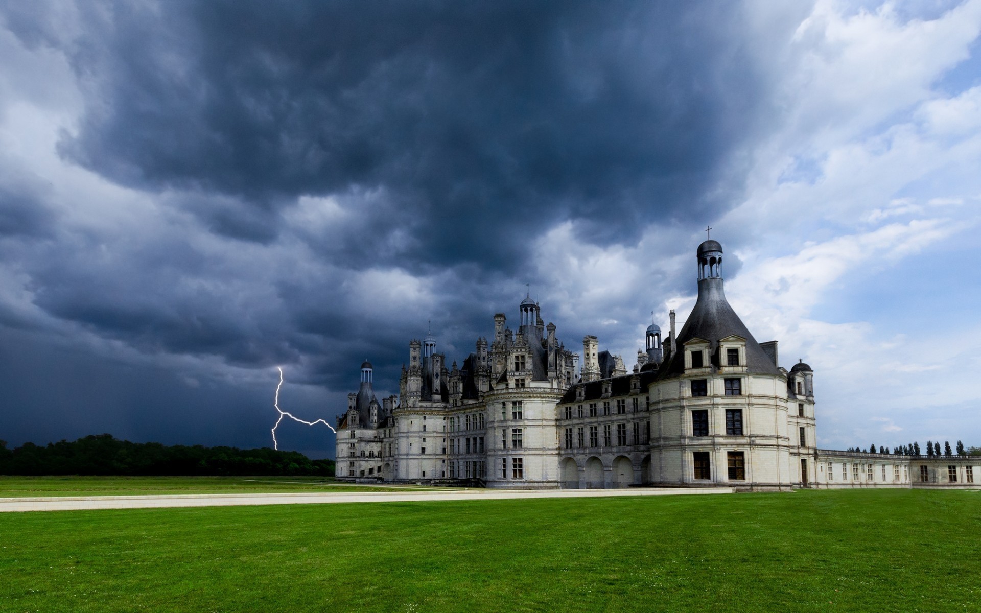 frança arquitetura castelo céu ao ar livre viagens casa grama gramado