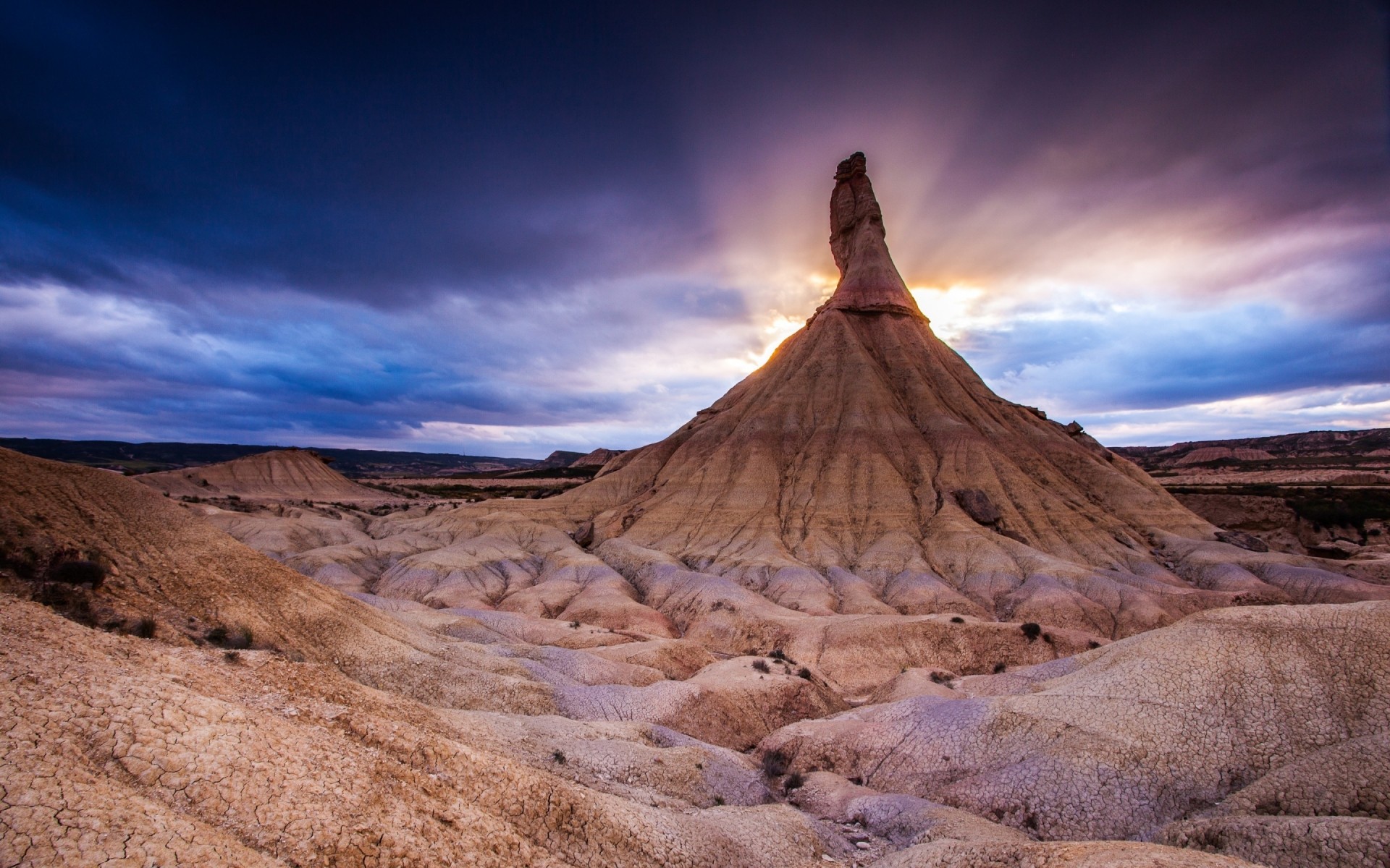 spain desert travel landscape mountain sky rock outdoors scenic dry nature arid sand sunset barren bardenas reales