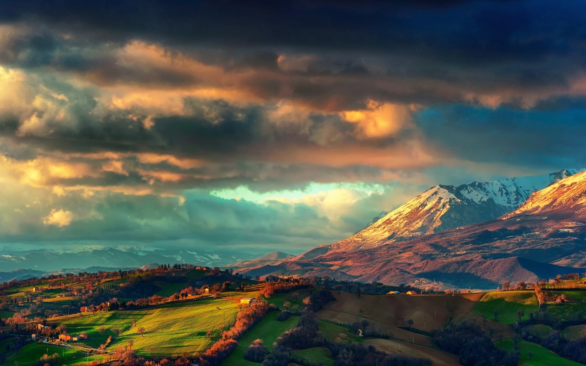 italie coucher de soleil voyage montagnes ciel nature aube paysage à l extérieur soir eau crépuscule montagnes des apennins montagnes