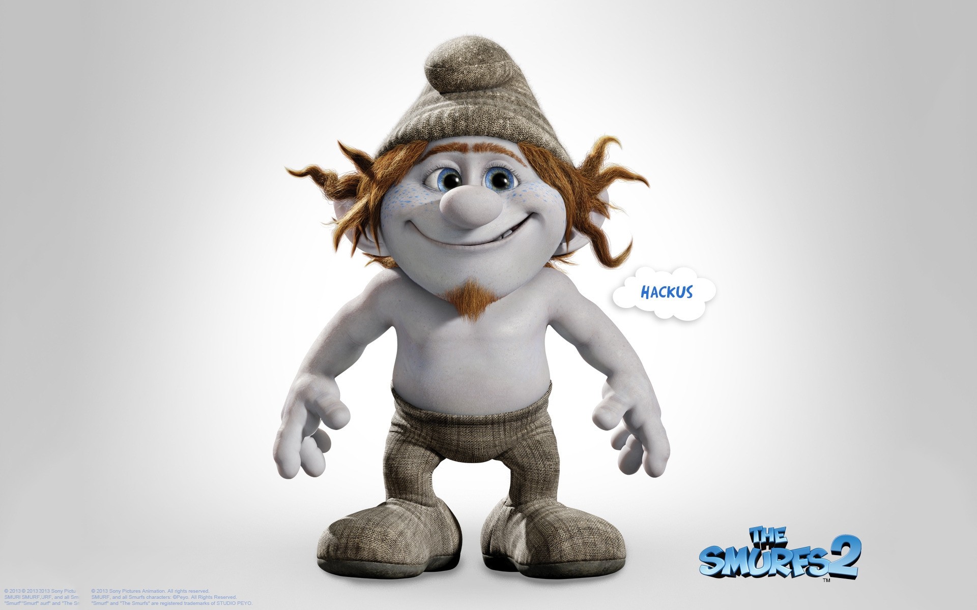 filmes brinquedo criança pequeno fofa engraçado isolado sentar bebê diversão figura de ação smurfs 2