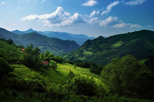 Splendido paesaggio delle montagne spagnole