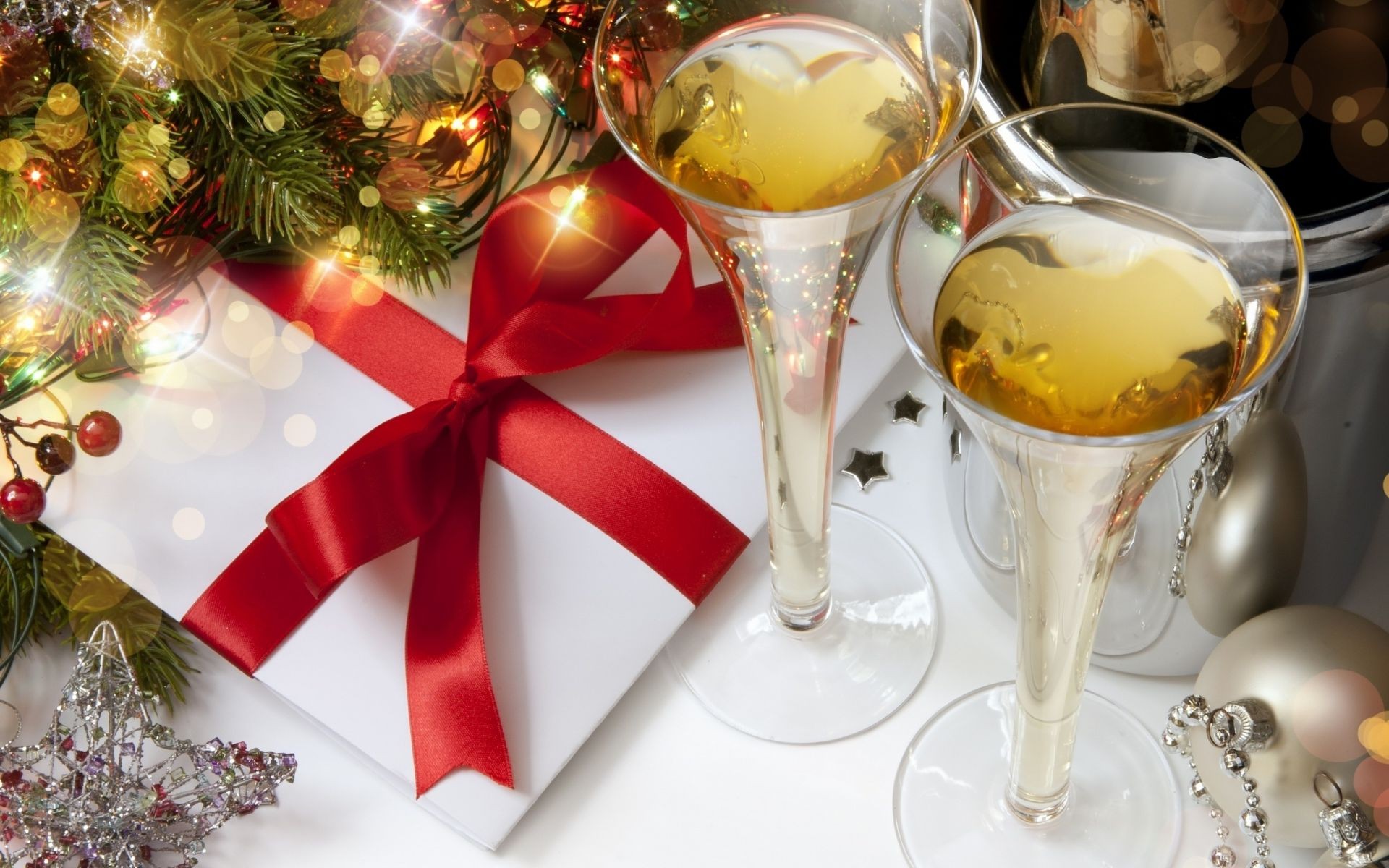 neujahr weihnachten urlaub glas dekoration faden champagner winter party leuchten gold innenarchitektur wein eva urlaub