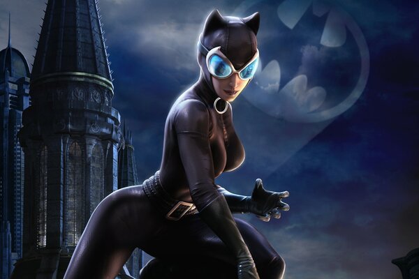 Catwoman. the batman signal