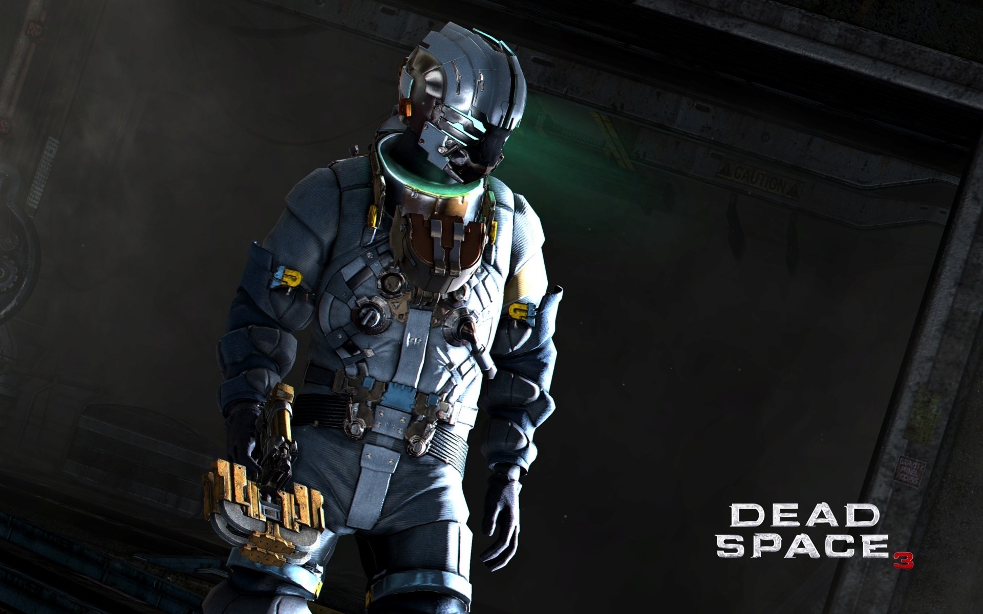 other games man indoors dark football helmet dead space 3