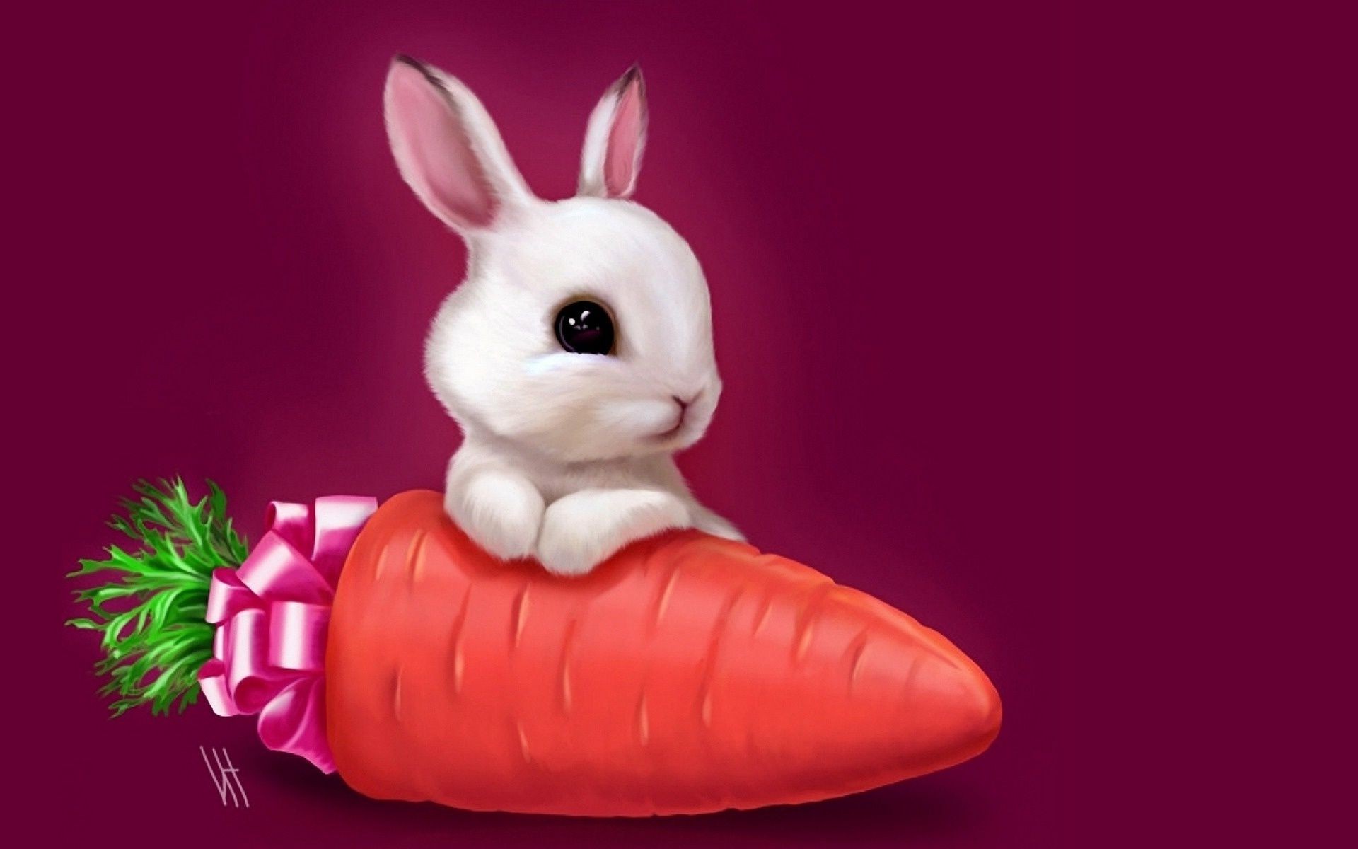 new year cute art funny rabbit