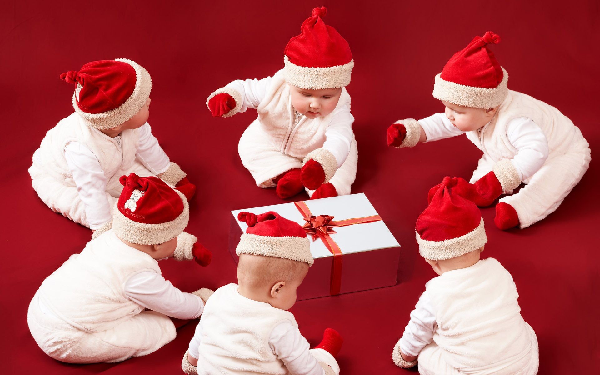 nuovo anno di natale della copertura di vacanza guanti di inverno scatola regalo del bambino della copertura costume divertente