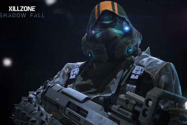A character from the game killzone shadow fall