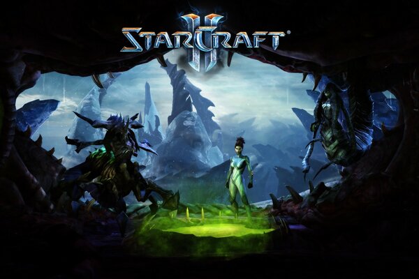 An illustration from the computer game starcraft