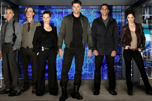 Image of six people from the series