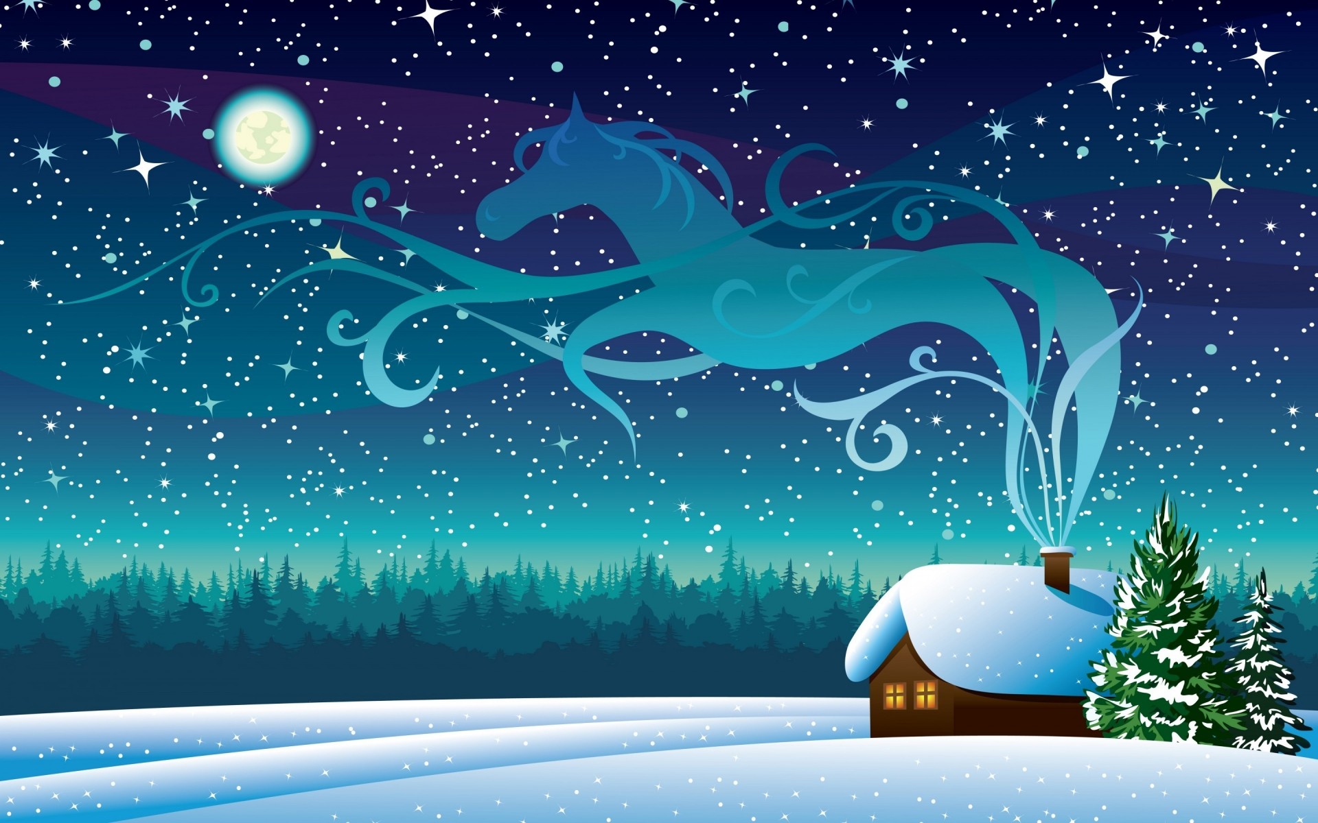 drawings weihnachten winter illustration schnee vektor schneeflocke desktop saison kälte grafik natur dekoration design merry abstrakt urlaub mond scheint frost baum himmel sterne