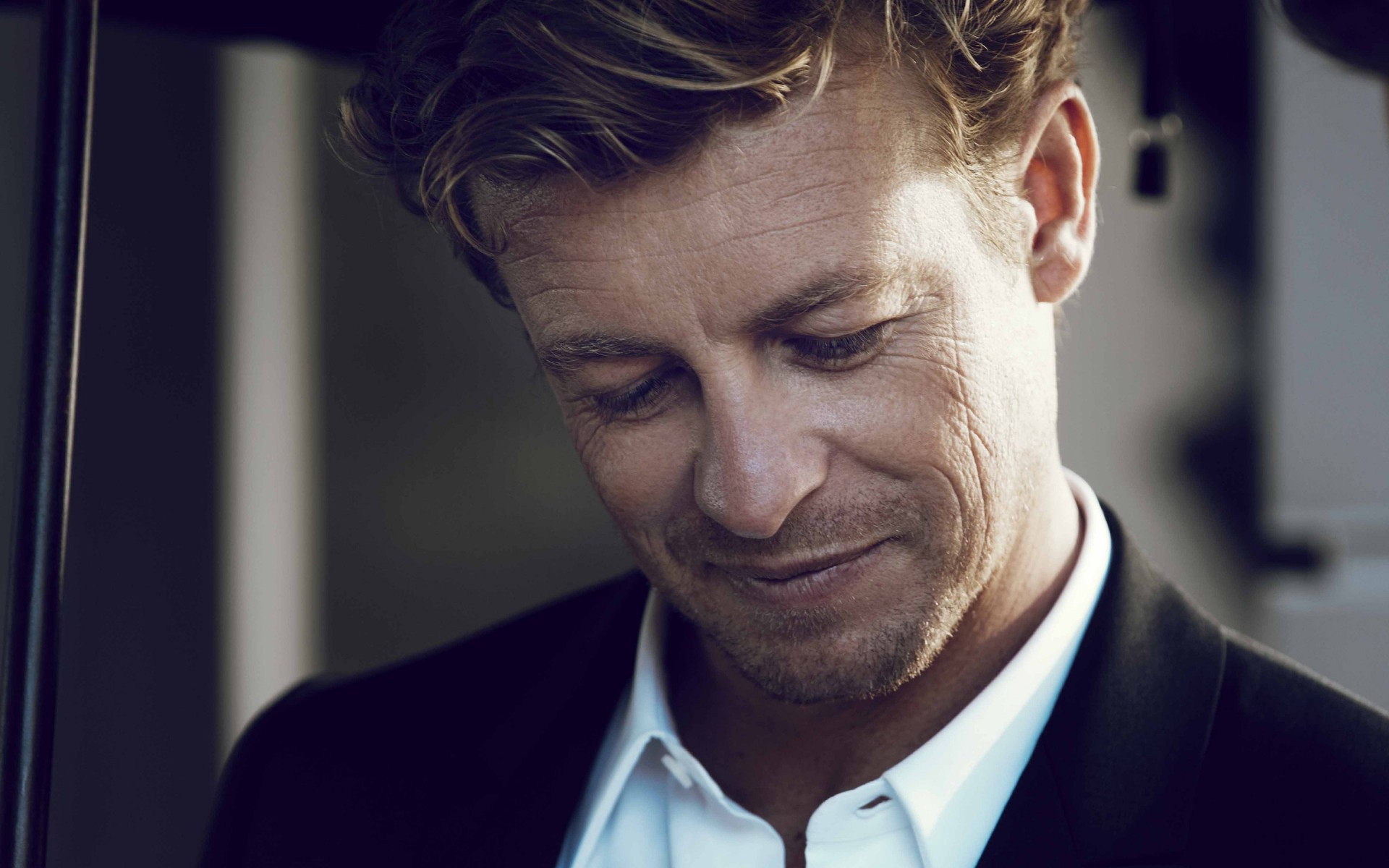 hombre retrato adulto hombre negocio solo desgaste oficina corbata expresión facial simon baker